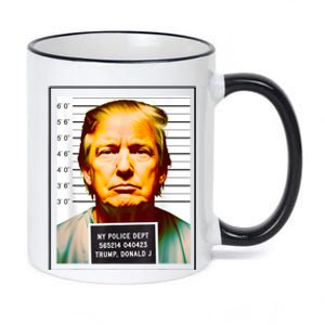 Funny Trump Mugshot Parody AI DC Georgia NYC Indictment 11oz Black Color Changing Mug