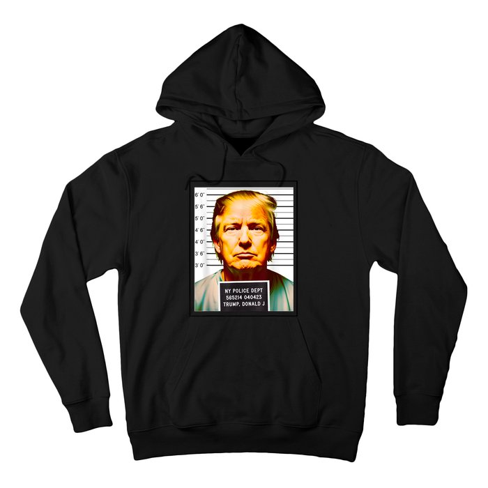 Funny Trump Mugshot Parody AI DC Georgia NYC Indictment Hoodie