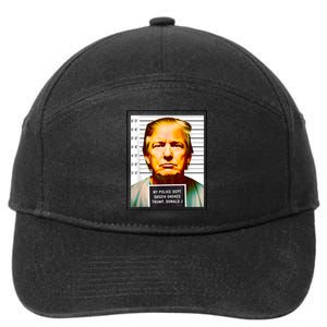 Funny Trump Mugshot Parody AI DC Georgia NYC Indictment 7-Panel Snapback Hat