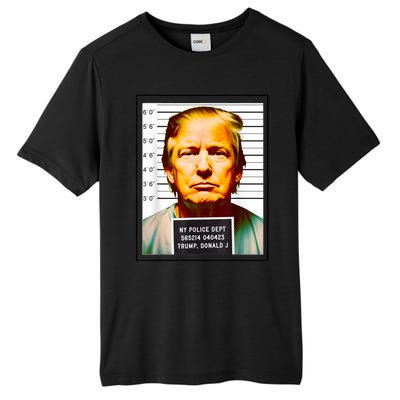 Funny Trump Mugshot Parody AI DC Georgia NYC Indictment Tall Fusion ChromaSoft Performance T-Shirt