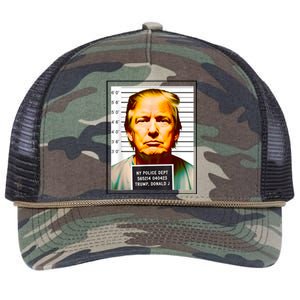 Funny Trump Mugshot Parody AI DC Georgia NYC Indictment Retro Rope Trucker Hat Cap