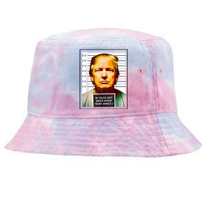 Funny Trump Mugshot Parody AI DC Georgia NYC Indictment Tie-Dyed Bucket Hat