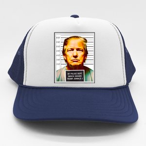 Funny Trump Mugshot Parody AI DC Georgia NYC Indictment Trucker Hat