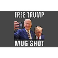 Free Trump Mugshot President Joe Biden Selfie Halloween Bumper Sticker