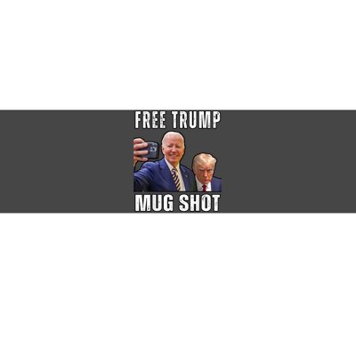 Free Trump Mugshot President Joe Biden Selfie Halloween Bumper Sticker