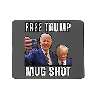 Free Trump Mugshot President Joe Biden Selfie Halloween Mousepad