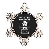 Free Trump Mugshot Wanted For Second Term 2024 Trump 2024 Metallic Star Ornament