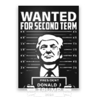 Free Trump Mugshot Wanted For Second Term 2024 Trump 2024 Poster