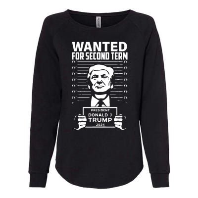 Free Trump Mugshot Wanted For Second Term 2024 Trump 2024 Womens California Wash Sweatshirt