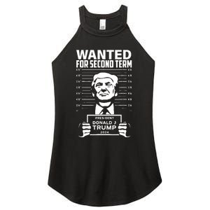 Free Trump Mugshot Wanted For Second Term 2024 Trump 2024 Women's Perfect Tri Rocker Tank