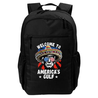 Funny Trump Mexico America Retro Welcome To AmericaS Gulf Backpack