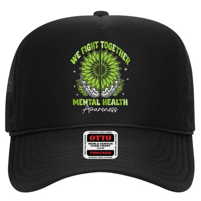 Fight Together Mental Health Sunflower Emotional Counseling Trucker Hat