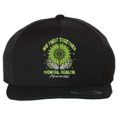 Fight Together Mental Health Sunflower Emotional Counseling Wool Snapback Cap