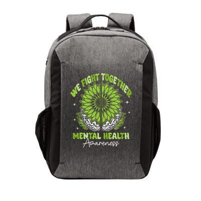 Fight Together Mental Health Sunflower Emotional Counseling Vector Backpack