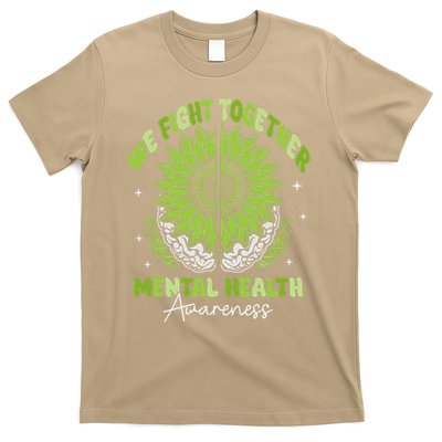Fight Together Mental Health Sunflower Emotional Counseling T-Shirt