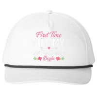 First Time Mommy Let The Spoiling Begin Mothers Day Birthday Snapback Five-Panel Rope Hat