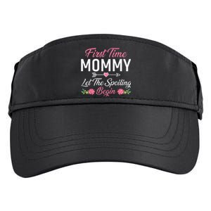 First Time Mommy Let The Spoiling Begin Mothers Day Birthday Adult Drive Performance Visor