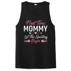 First Time Mommy Let The Spoiling Begin Mothers Day Birthday PosiCharge Competitor Tank