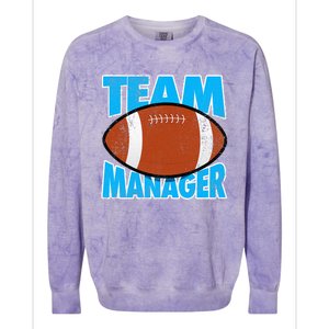 Football Team Manager Graphic Colorblast Crewneck Sweatshirt