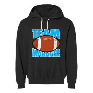 Football Team Manager Graphic Garment-Dyed Fleece Hoodie