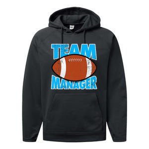 Football Team Manager Graphic Performance Fleece Hoodie