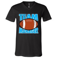 Football Team Manager Graphic V-Neck T-Shirt