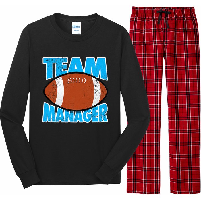 Football Team Manager Graphic Long Sleeve Pajama Set