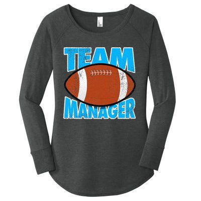 Football Team Manager Graphic Women's Perfect Tri Tunic Long Sleeve Shirt