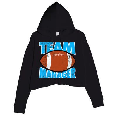 Football Team Manager Graphic Crop Fleece Hoodie