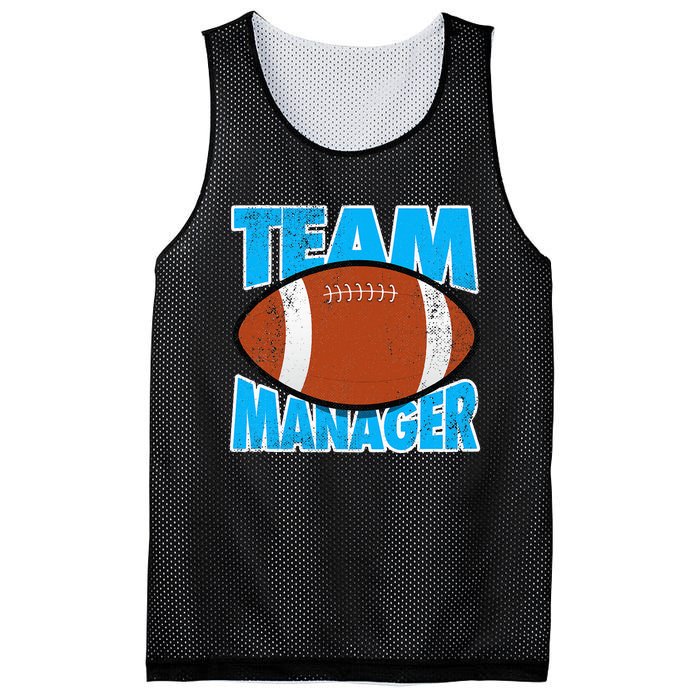 Football Team Manager Graphic Mesh Reversible Basketball Jersey Tank