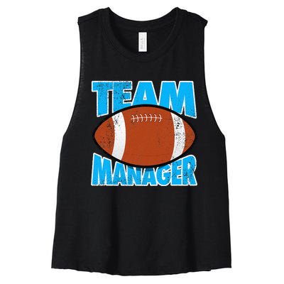 Football Team Manager Graphic Women's Racerback Cropped Tank