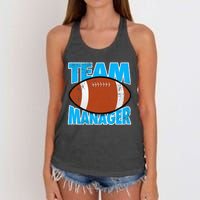 Football Team Manager Graphic Women's Knotted Racerback Tank