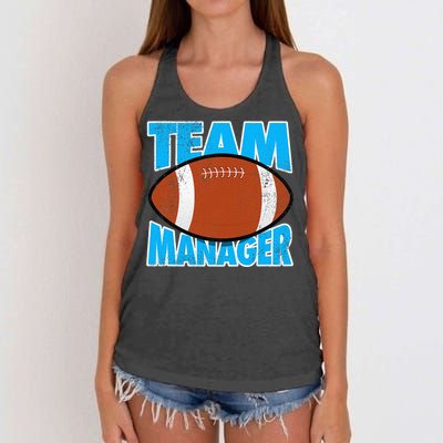 Football Team Manager Graphic Women's Knotted Racerback Tank