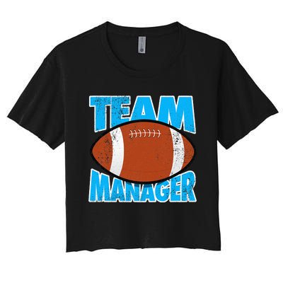 Football Team Manager Graphic Women's Crop Top Tee