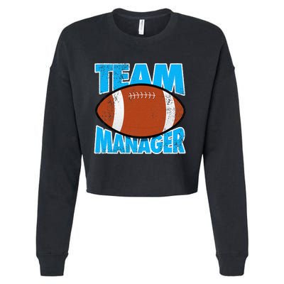 Football Team Manager Graphic Cropped Pullover Crew