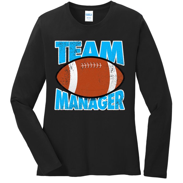 Football Team Manager Graphic Ladies Long Sleeve Shirt