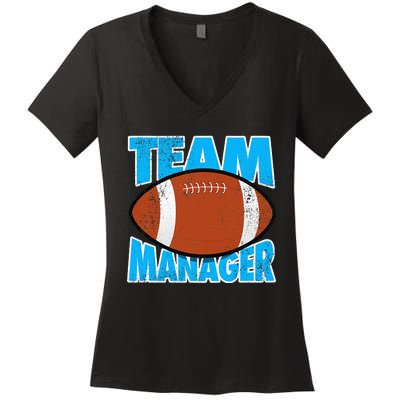 Football Team Manager Graphic Women's V-Neck T-Shirt