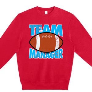 Football Team Manager Graphic Premium Crewneck Sweatshirt