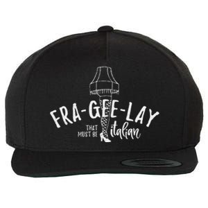 Frageelay That Must Be Italian Retro Christmas Wool Snapback Cap