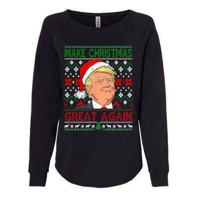 Funny Trump Make Christmas Great Again Ugly Sweater Xmas Pjs Cute Gift Womens California Wash Sweatshirt