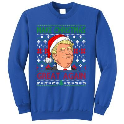 Funny Trump Make Christmas Great Again Ugly Sweater Xmas Pjs Cute Gift Sweatshirt