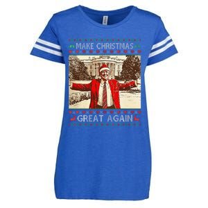 Funny Trump Make Christmas Great Again Xmas Family Pajamas Enza Ladies Jersey Football T-Shirt