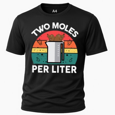 Funny Two Moles Per Liter Chemistry Science Teacher Performance Shirt