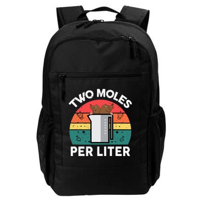Funny Two Moles Per Liter Chemistry Science Teacher Backpack