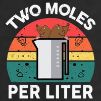 Funny Two Moles Per Liter Chemistry Science Teacher 11oz C Handle Ceramic Mug