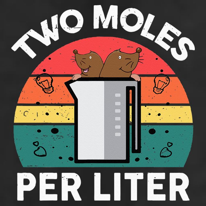 Funny Two Moles Per Liter Chemistry Science Teacher 11oz C Handle Ceramic Mug
