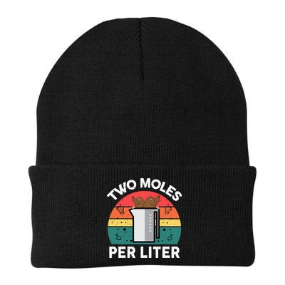Funny Two Moles Per Liter Chemistry Science Teacher Beanie