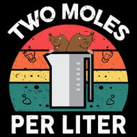 Funny Two Moles Per Liter Chemistry Science Teacher Drawstring Bag