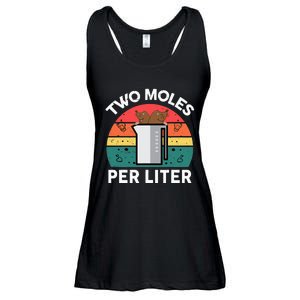 Funny Two Moles Per Liter Chemistry Science Teacher Ladies Essential Flowy Tank