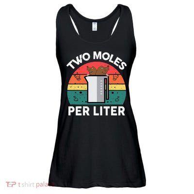 Funny Two Moles Per Liter Chemistry Science Teacher Ladies Essential Flowy Tank
